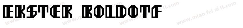 Ekster Boldotf字体转换